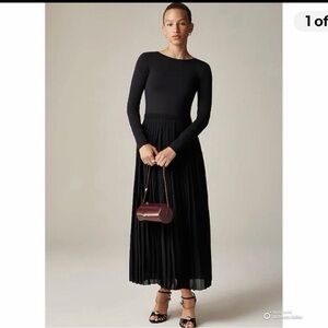 J. Crew Ballet Pleated Maxi dress